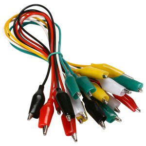 Main product image for Small Alligator Clip Test Lead Set 10 Pcs. 360-150